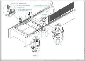 LINEA DI TAGLIO-FORAT-BUSSOLA x MANIGLIA tav.3-3-1
